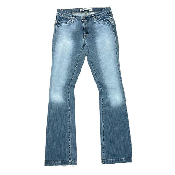Vintage Y2K Grunge Low Rise Long and Lean Distressed Faded Jeans - Picture 1 of 8